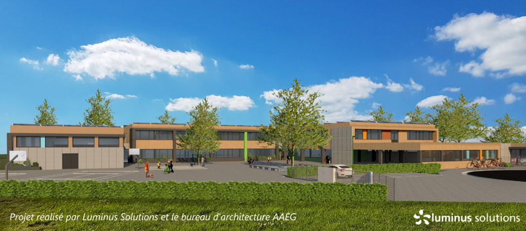 L’école de Blocry à Ottignies-Louvain-la-Neuve franchira bientôt un pas majeur vers la neutralité énergétique grâce à un contrat de performance énergétique conclu avec Luminus Solutions