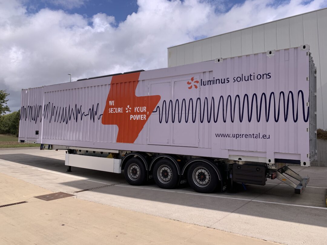 Luminus Solutions lanceert grootste mobiele UPS in Europa